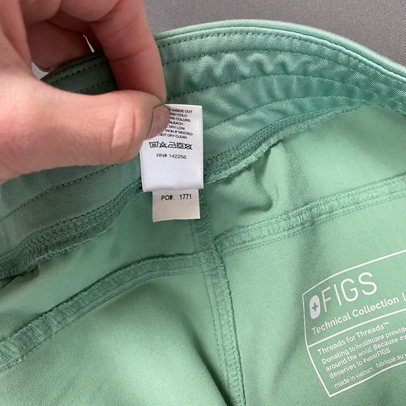 Figs Large tall kade scrub pant in jade green - Picture 4 of 4